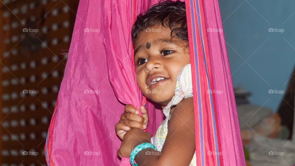 Happy Indian girl child