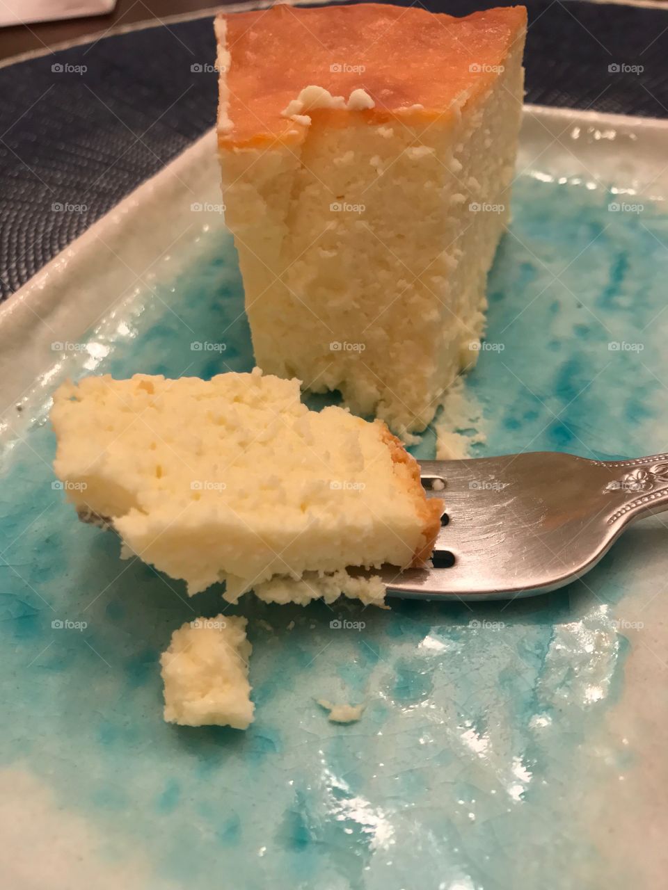 Bite of cheesecake 