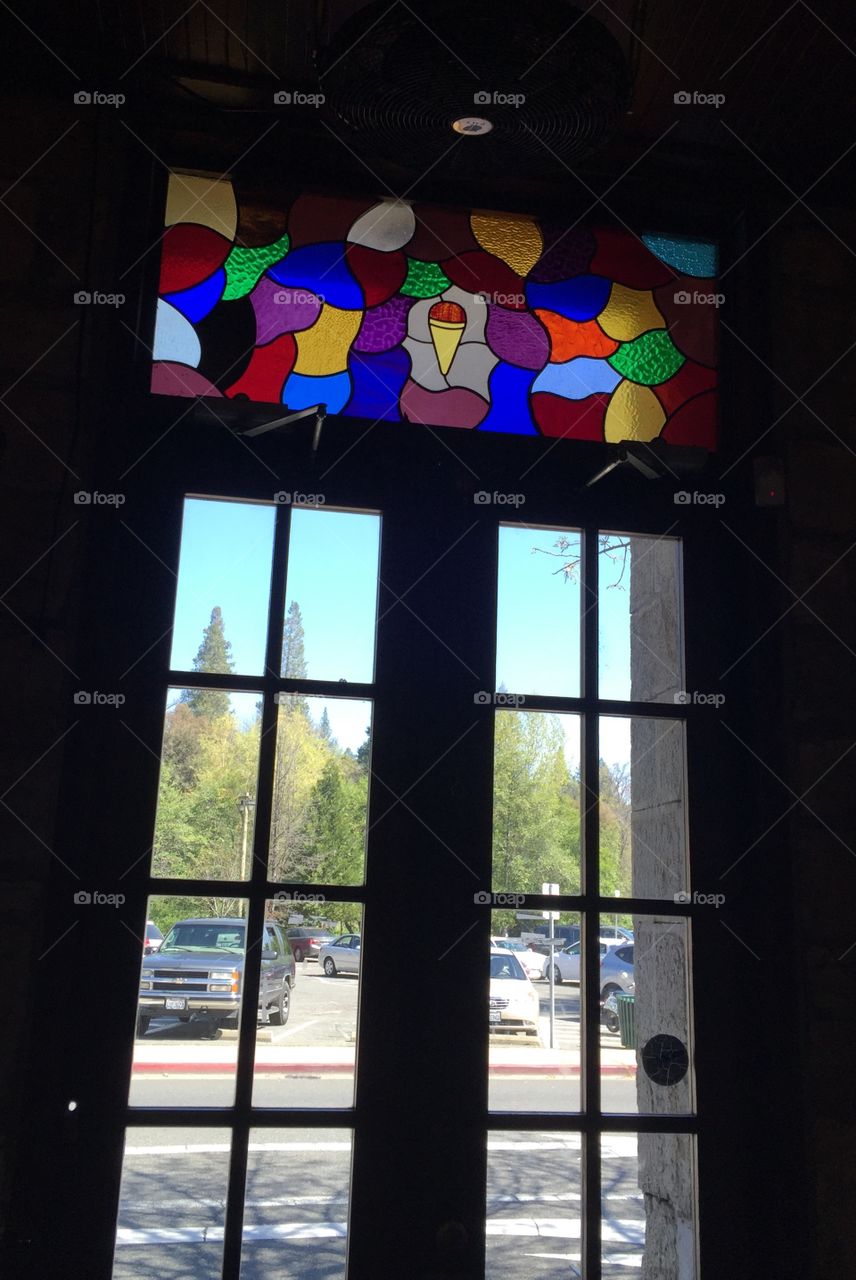 Stained glass window