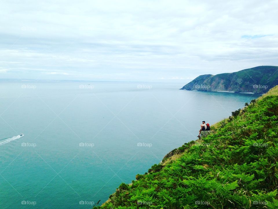 Exmoor coast, a place to reflect. 