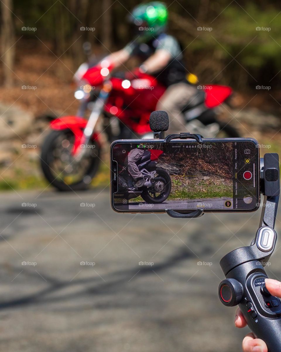Motorcycle Video using Gimbal