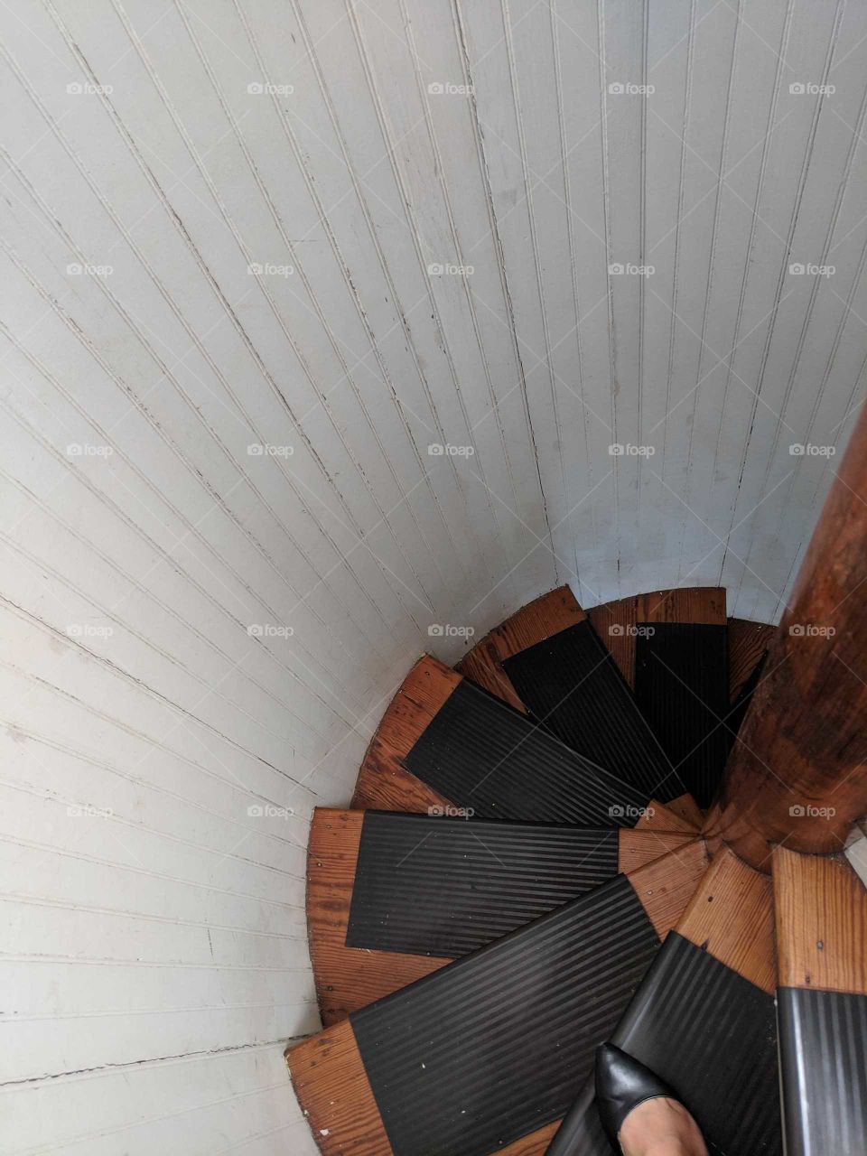 Stairs at the top of the lighthouse