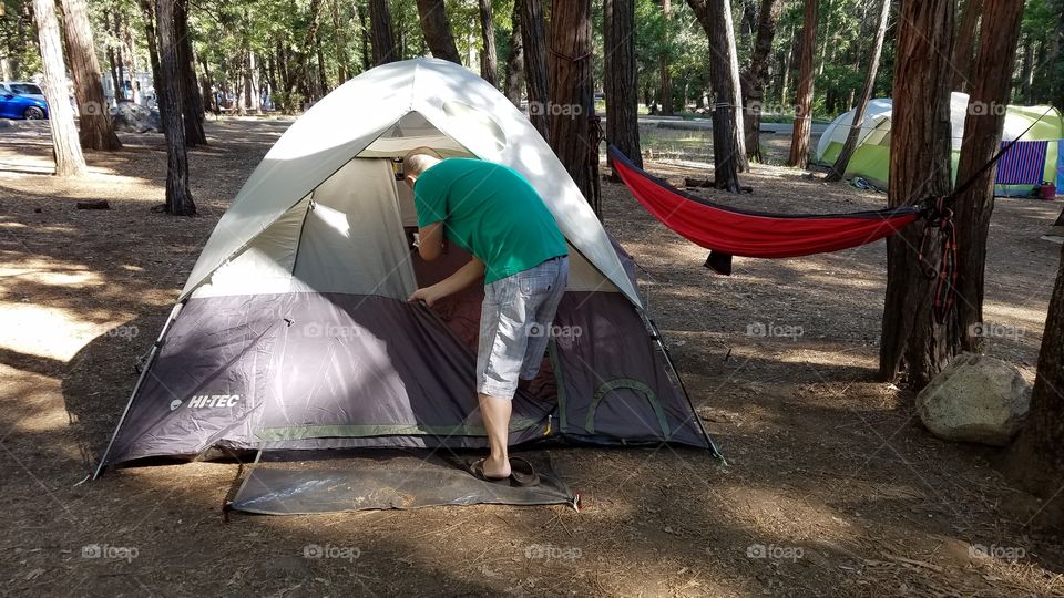 Hiking at Yosemite National park