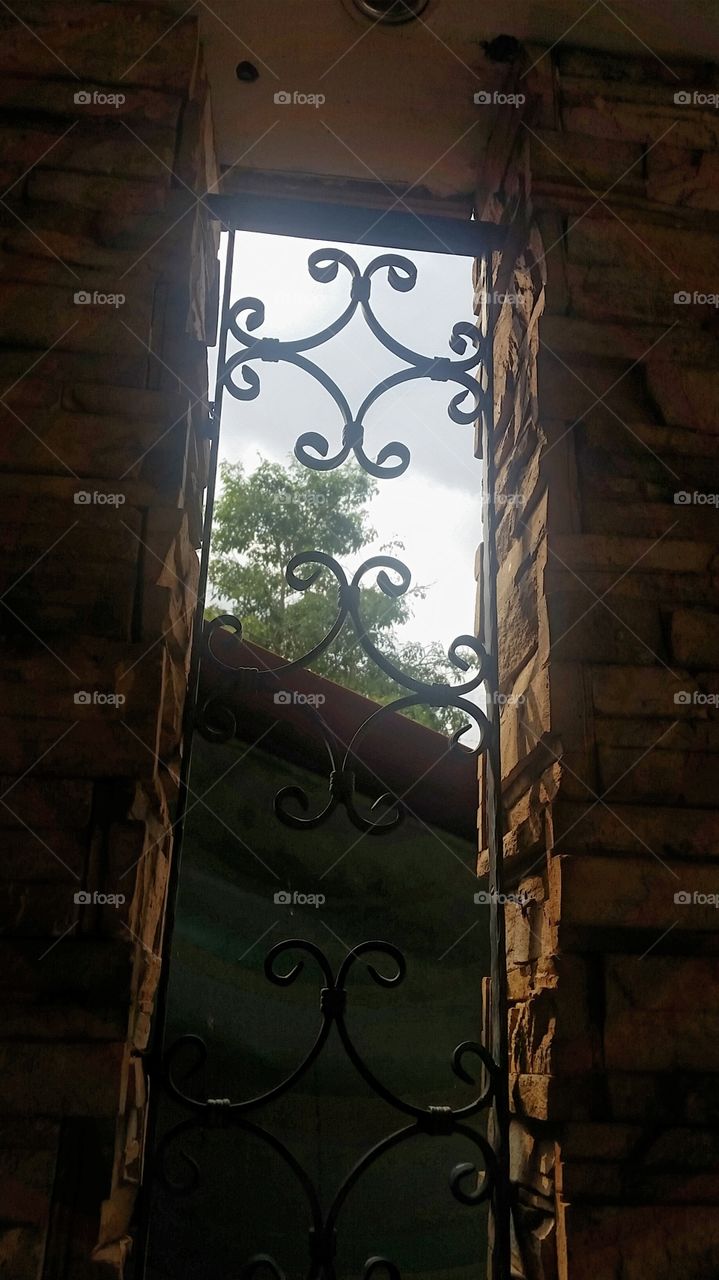 The air is fresh outside. in a basement