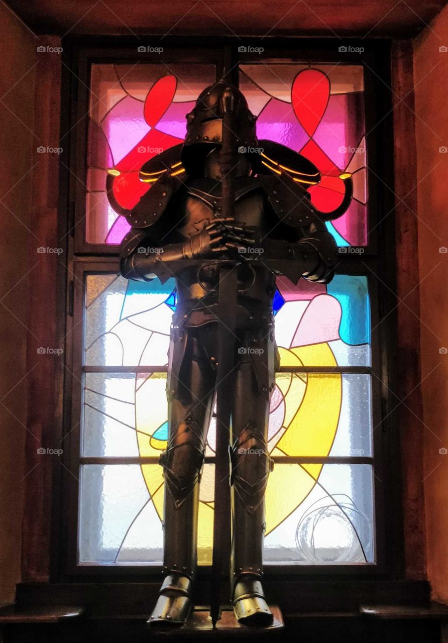 Window in a hotel in Prague