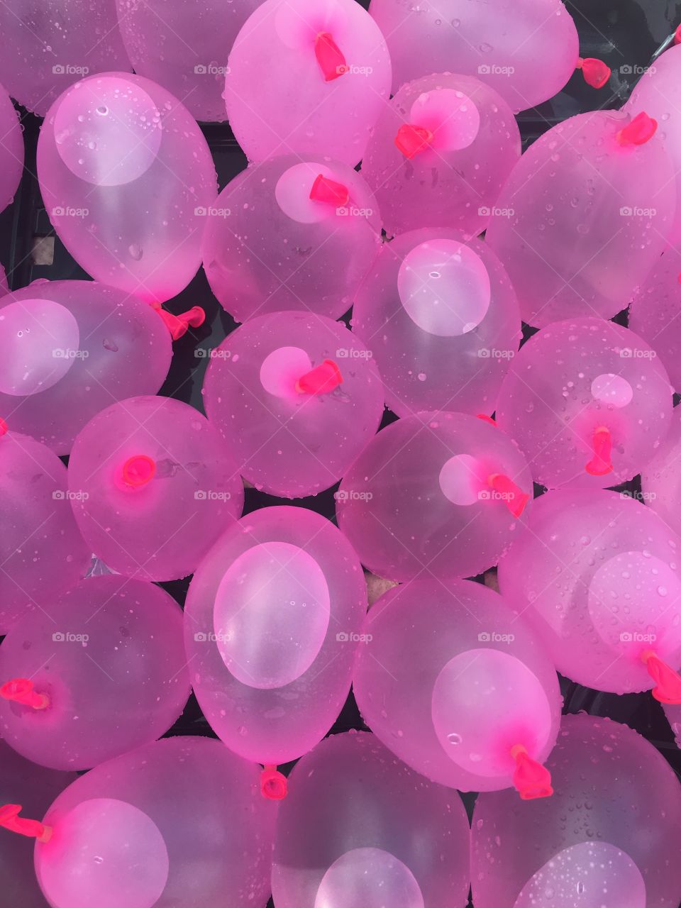 Pink water balloons 