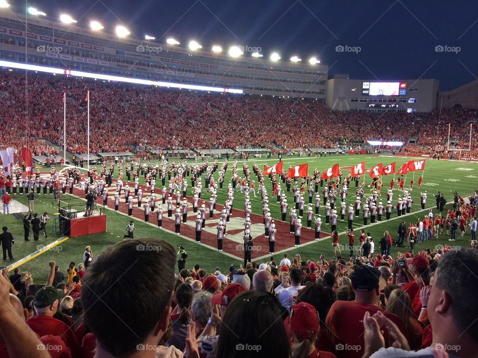 Wisconsin Badgers Marching Band. 