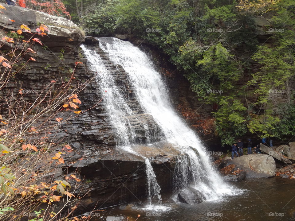 Deep Creek Waterfall in Fall
