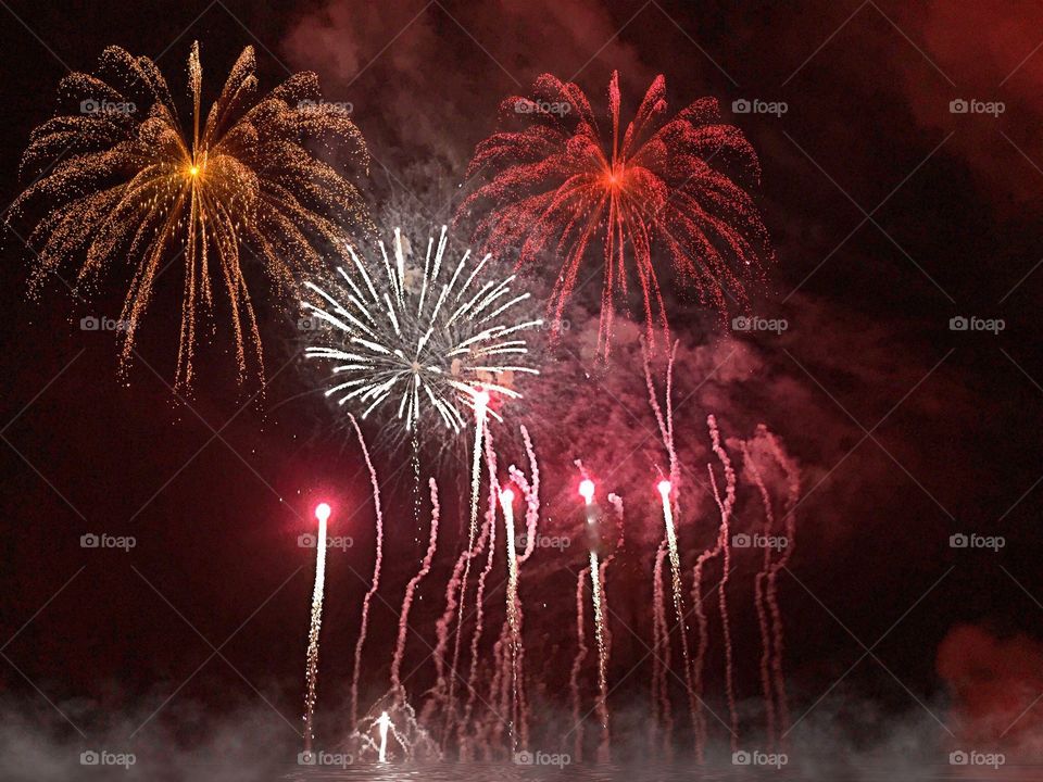 Fireworks display. Fireworks  display 

