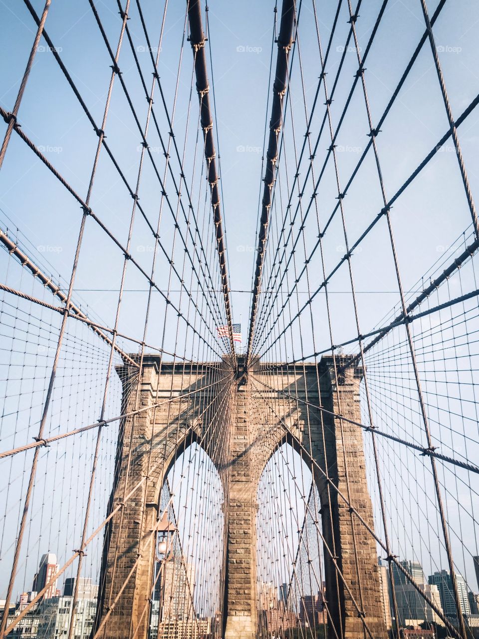 Brooklyn bridge, a New York landmark