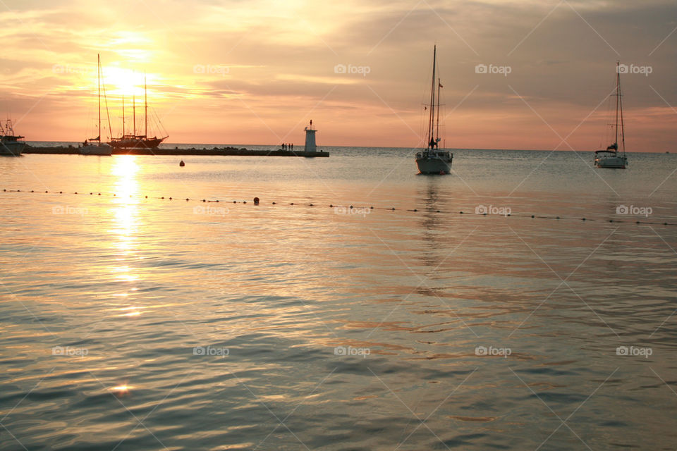 harbor sailboat tunisia el by dawidkw