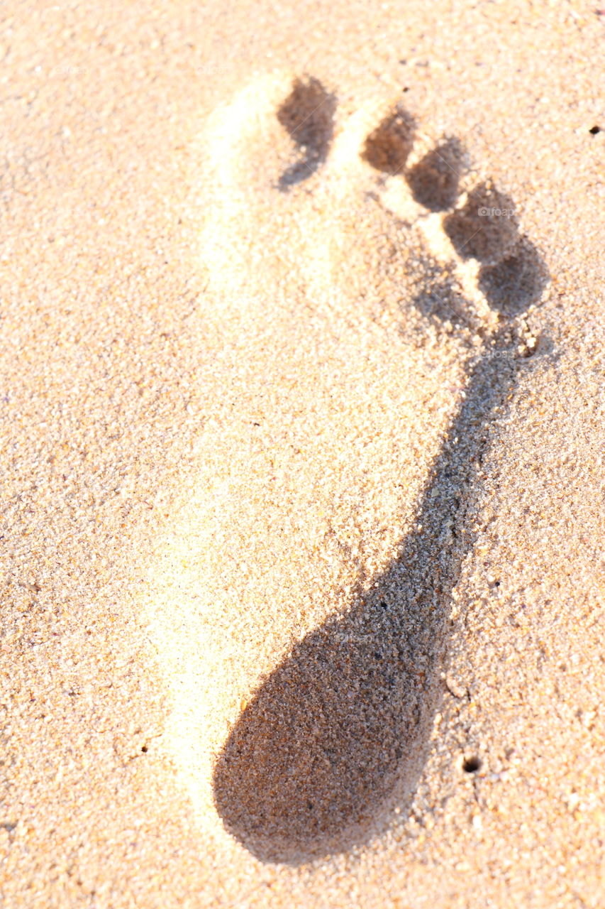 The foot print simple shot but it was memorable 