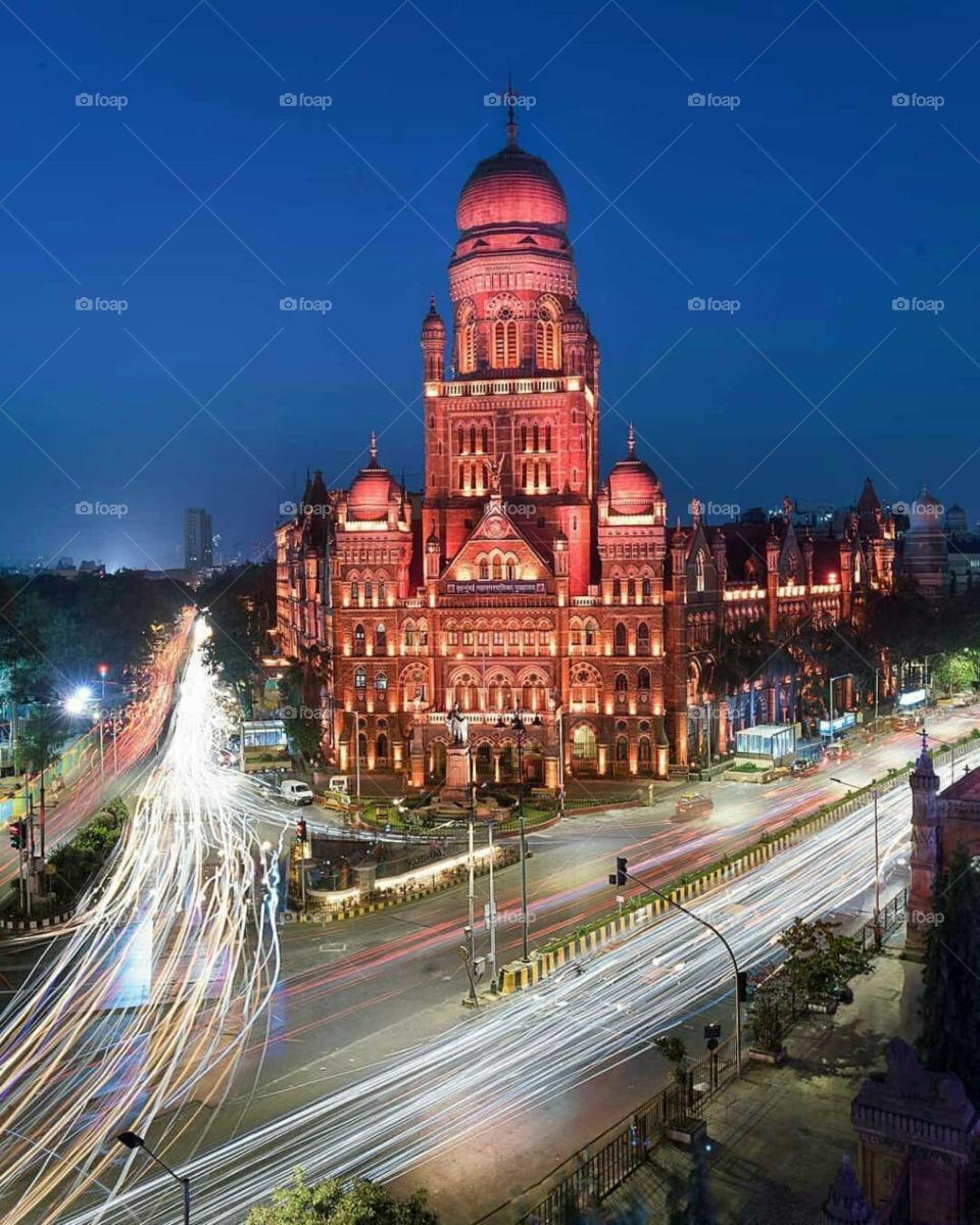 # Mumbai# CST# traffic# lights# fast forwarded# best click# aerial view# road# transportation# traffic#