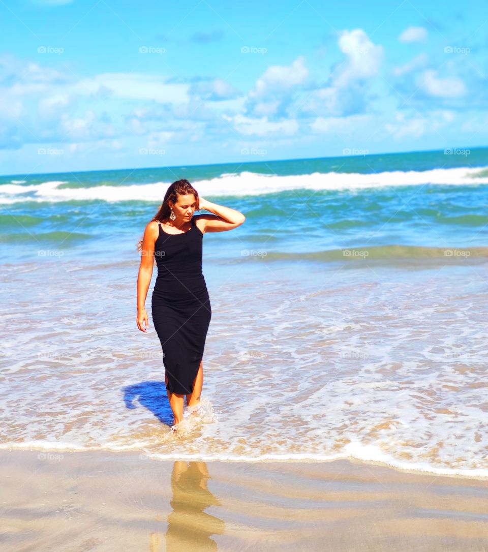 woman in Beach