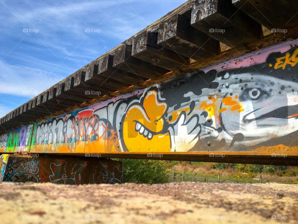 Graffiti, Track, Travel, Train, No Person