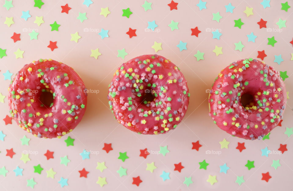 Pink Doughnuts