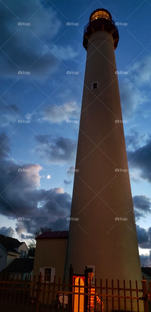 Cape May Lighthouse at Dusk