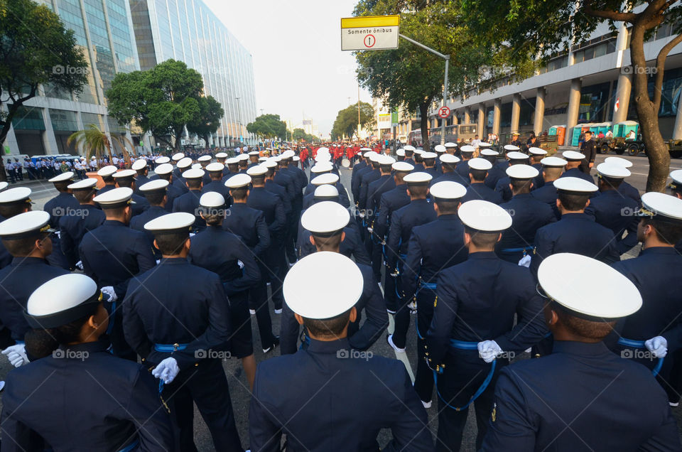 Military Civic parede of September 7, the day of Independence of Brazil