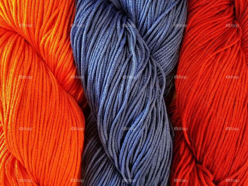Close-up of thread wool