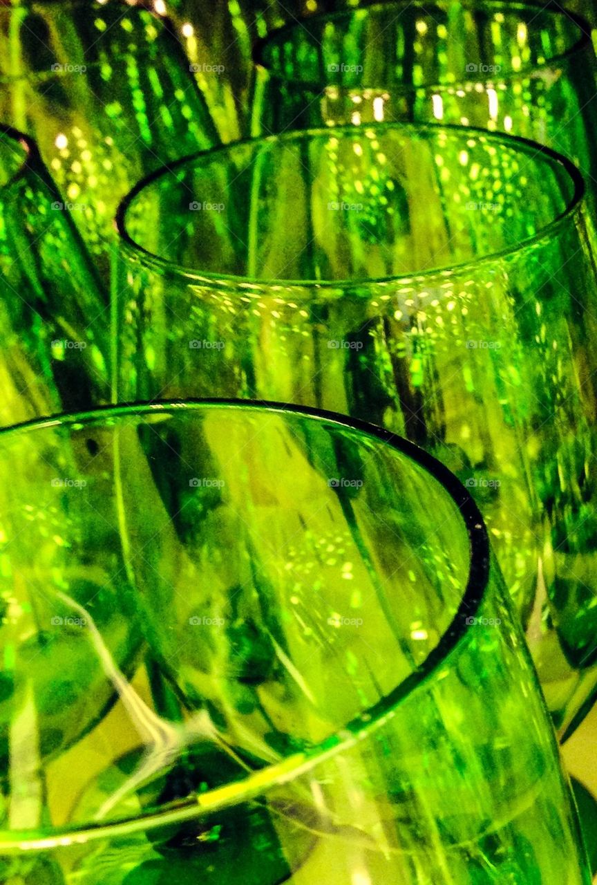 Green glassware