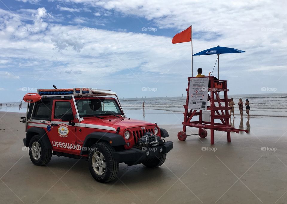 Lifeguard on the beach