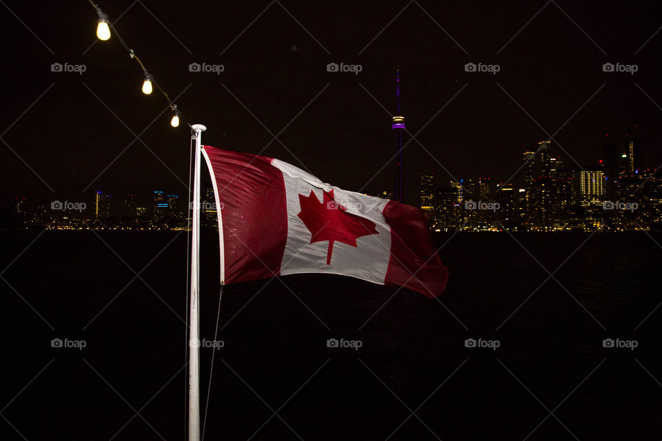 Gorgeous shot of the Canadian flag