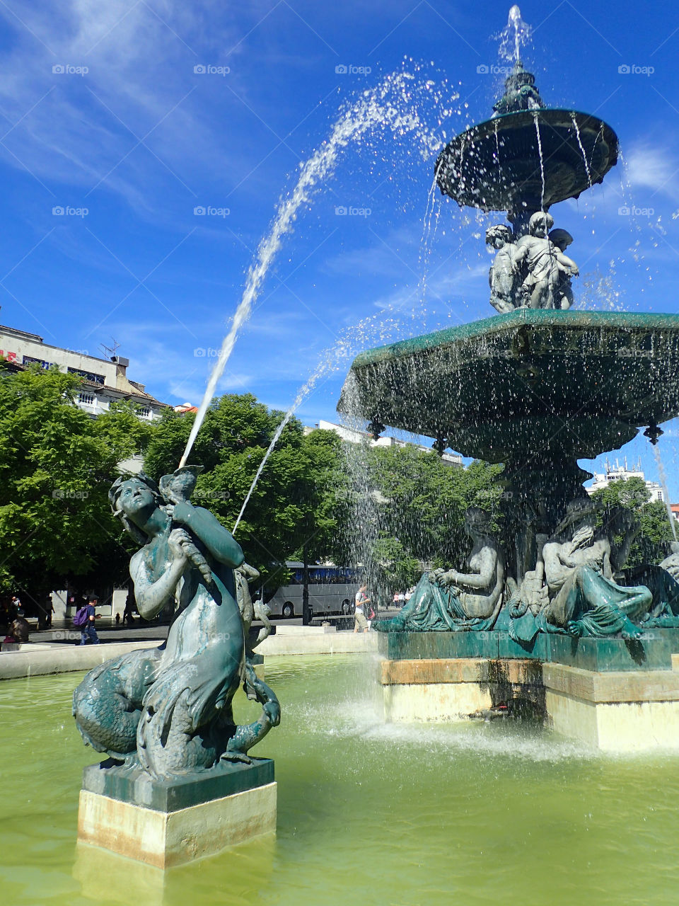 Ancient gorgeous fountain in Lisbon