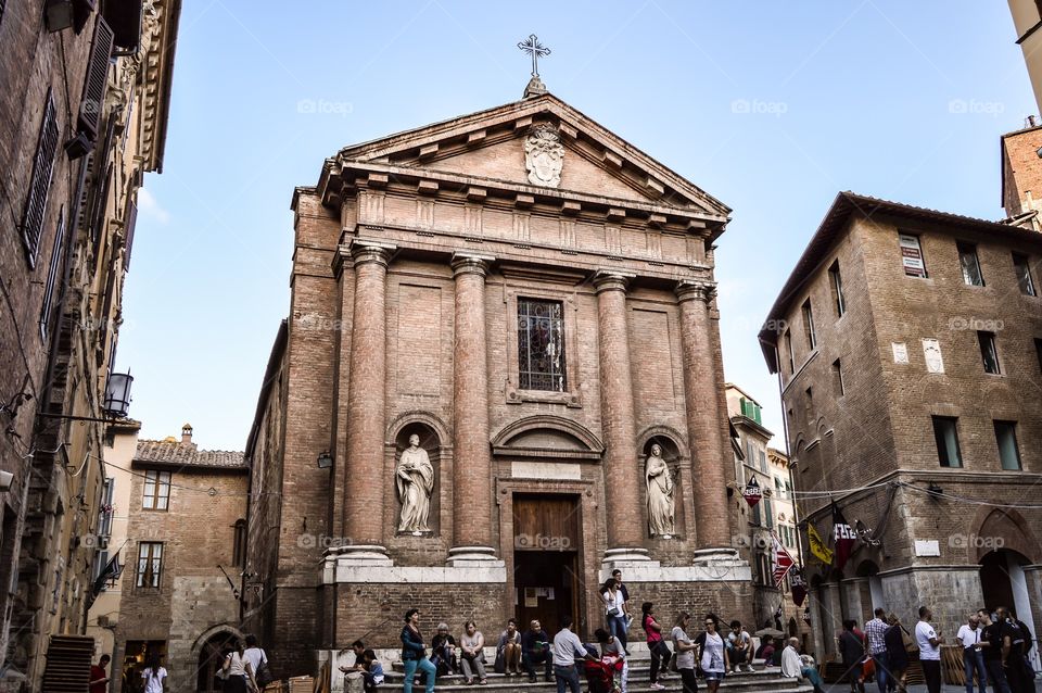 Iglesia de San Cristoforo. Iglesia de San Cristoforo (Siena - Italy)