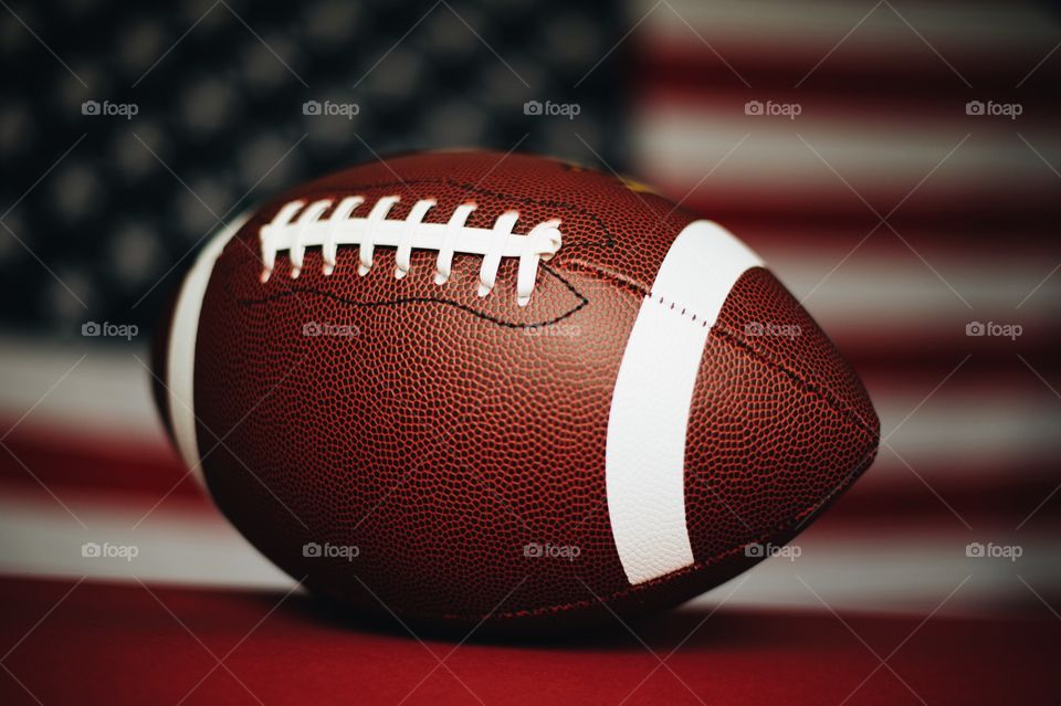 american football, ball, fans