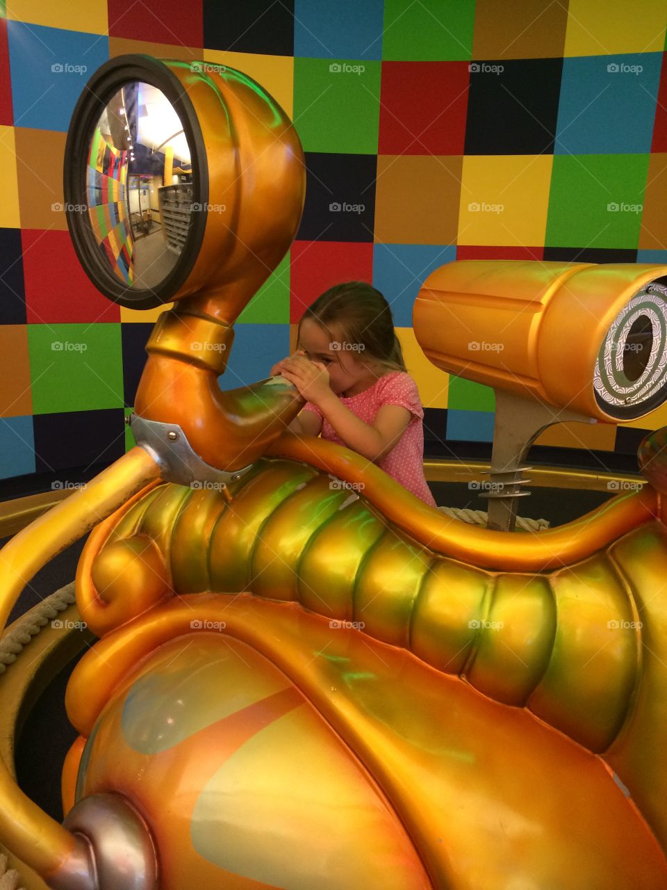 New Age Library . My daughter at our local library 
