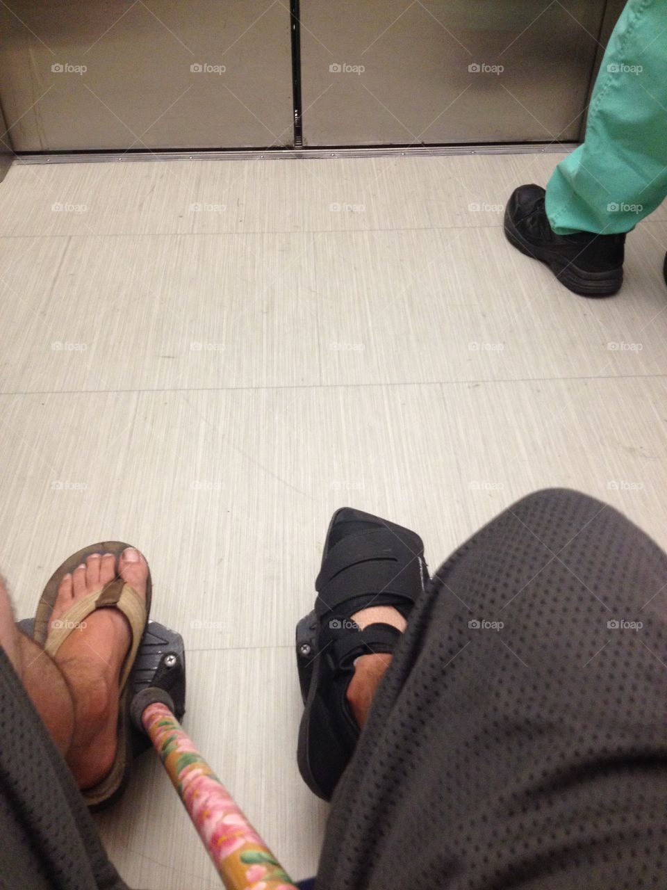 Post op visit to VA after foot surgery 