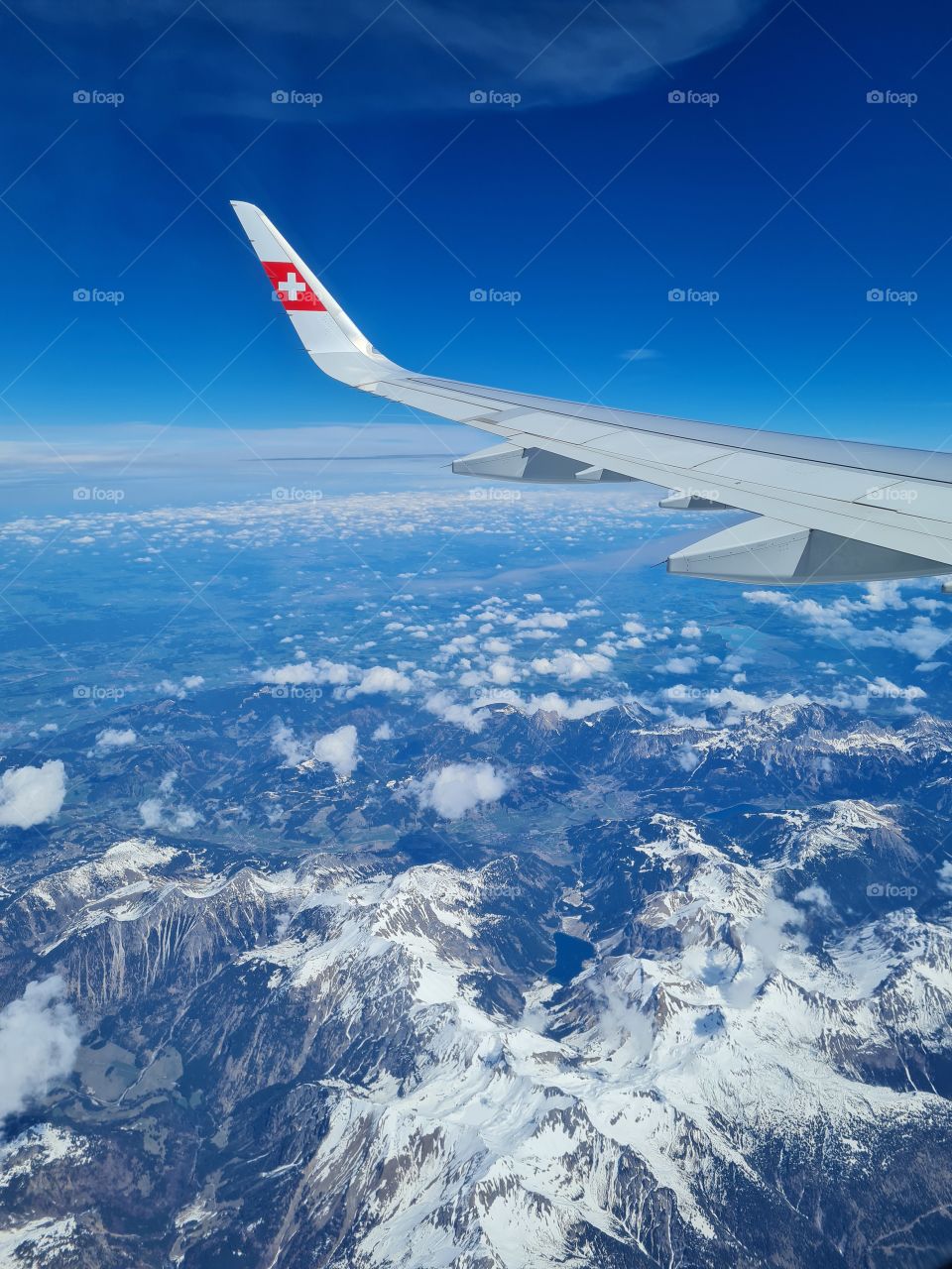 amazing view over the alps