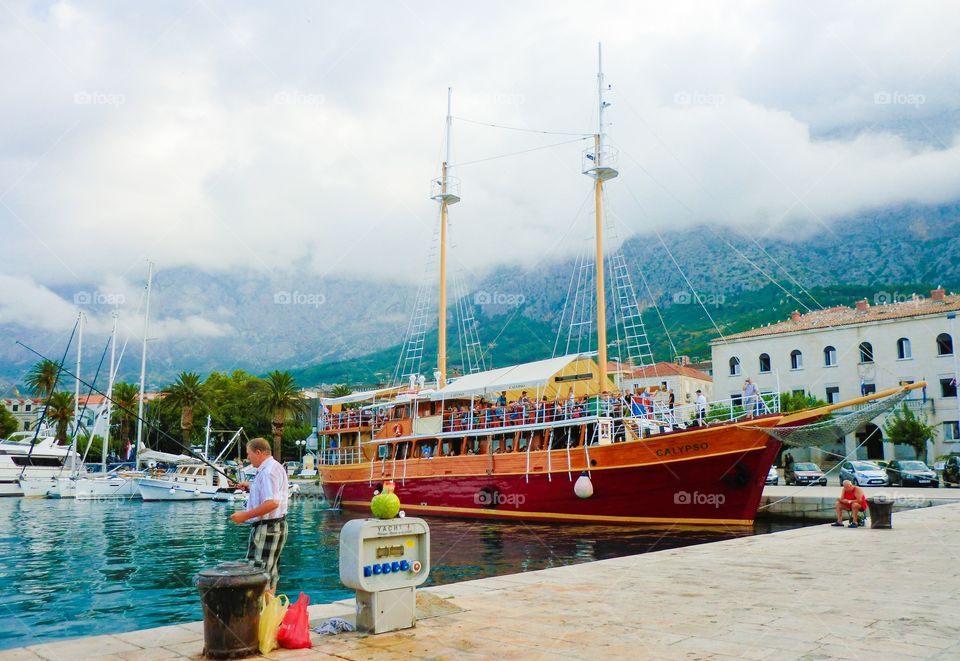 Let's go sailing. Sailing ship in Croatia 