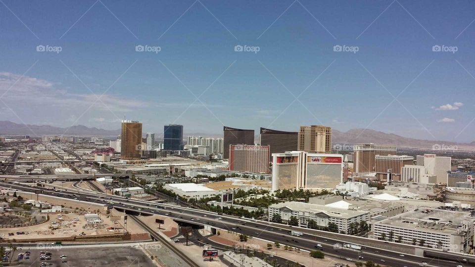 Vegas View. Stunning view of Las Vegas Nevada