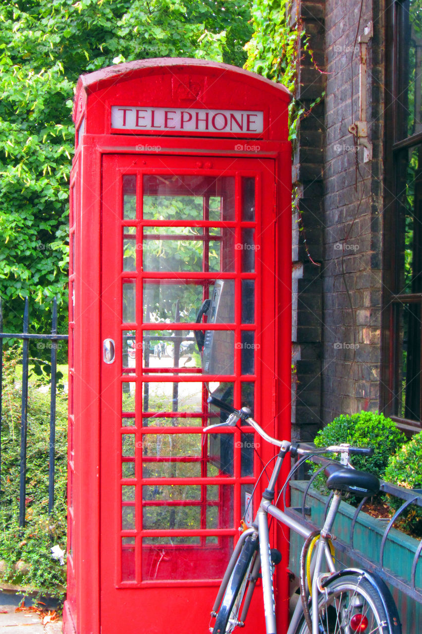 red phone booth