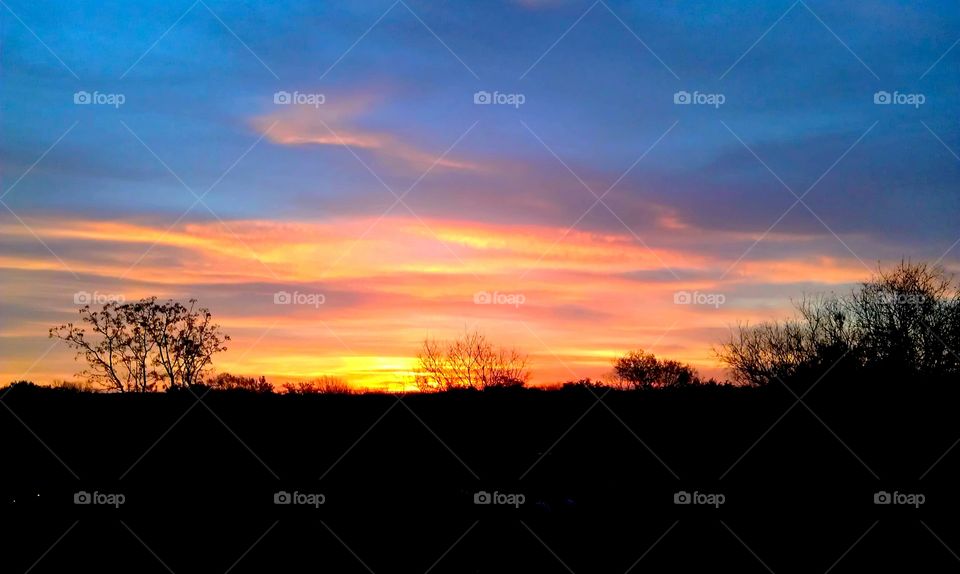 Color. Colorful sky.