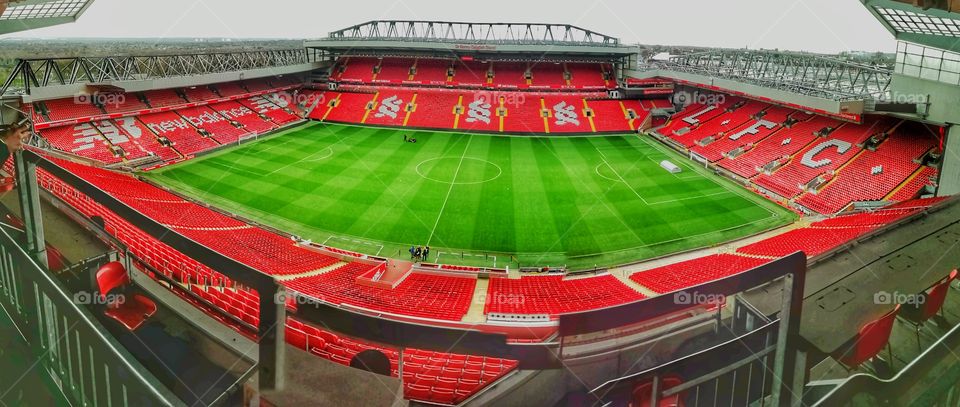 Anfield. LFC. Liverpool. Football. green, background, anfield, football, liverpool, soccer, stadium, sport, line, game, team, ground, ball, league, arena, night, field, fans, grass, championship, spotlight, competition, activity, playground, play, ch