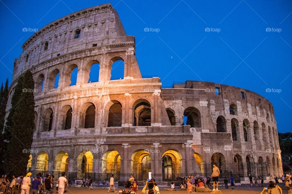 Colosseum in evening..