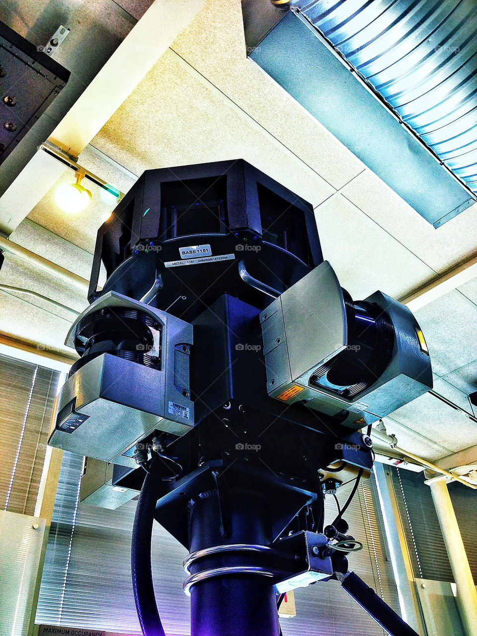 Detail of a Google Street View camera mounted above a car in Silicon