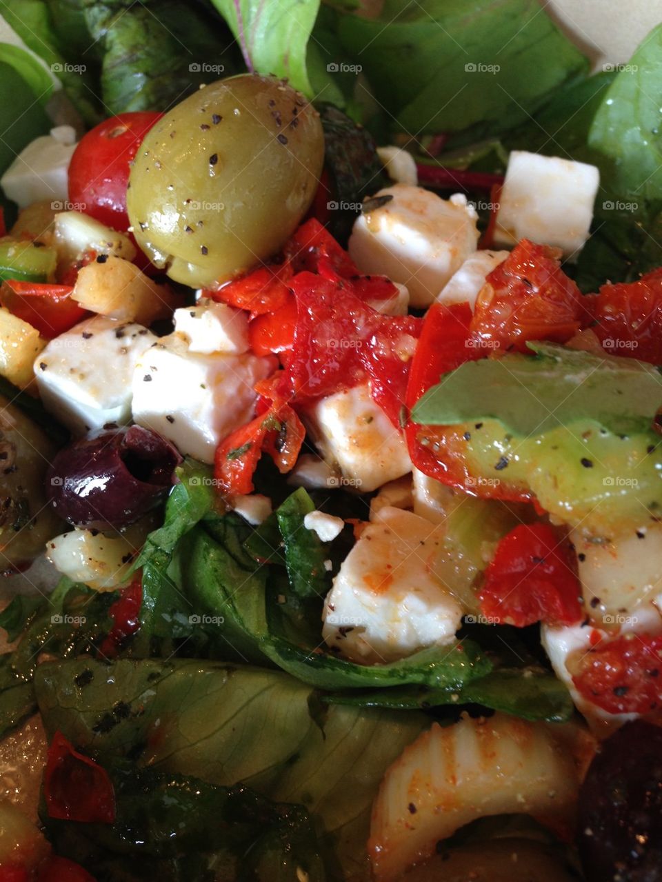 Healthy Mediterranean salad Greek salad 