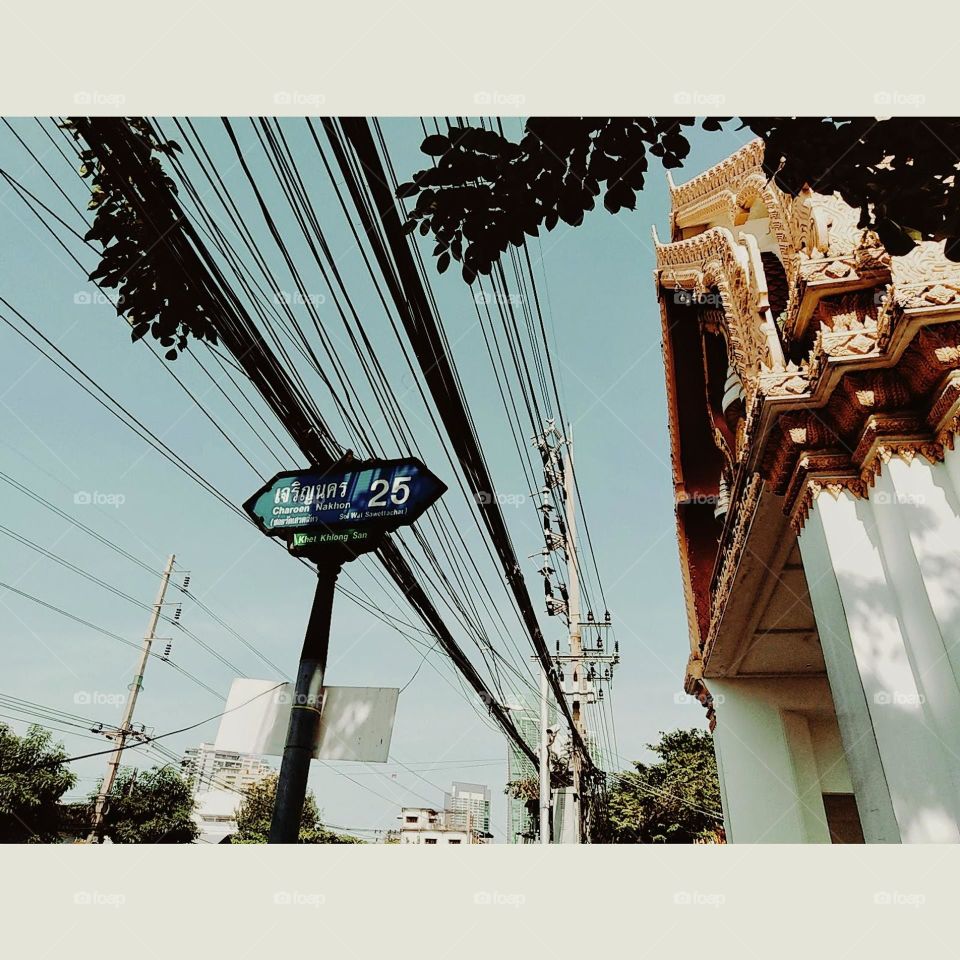 I'm walking along the path.