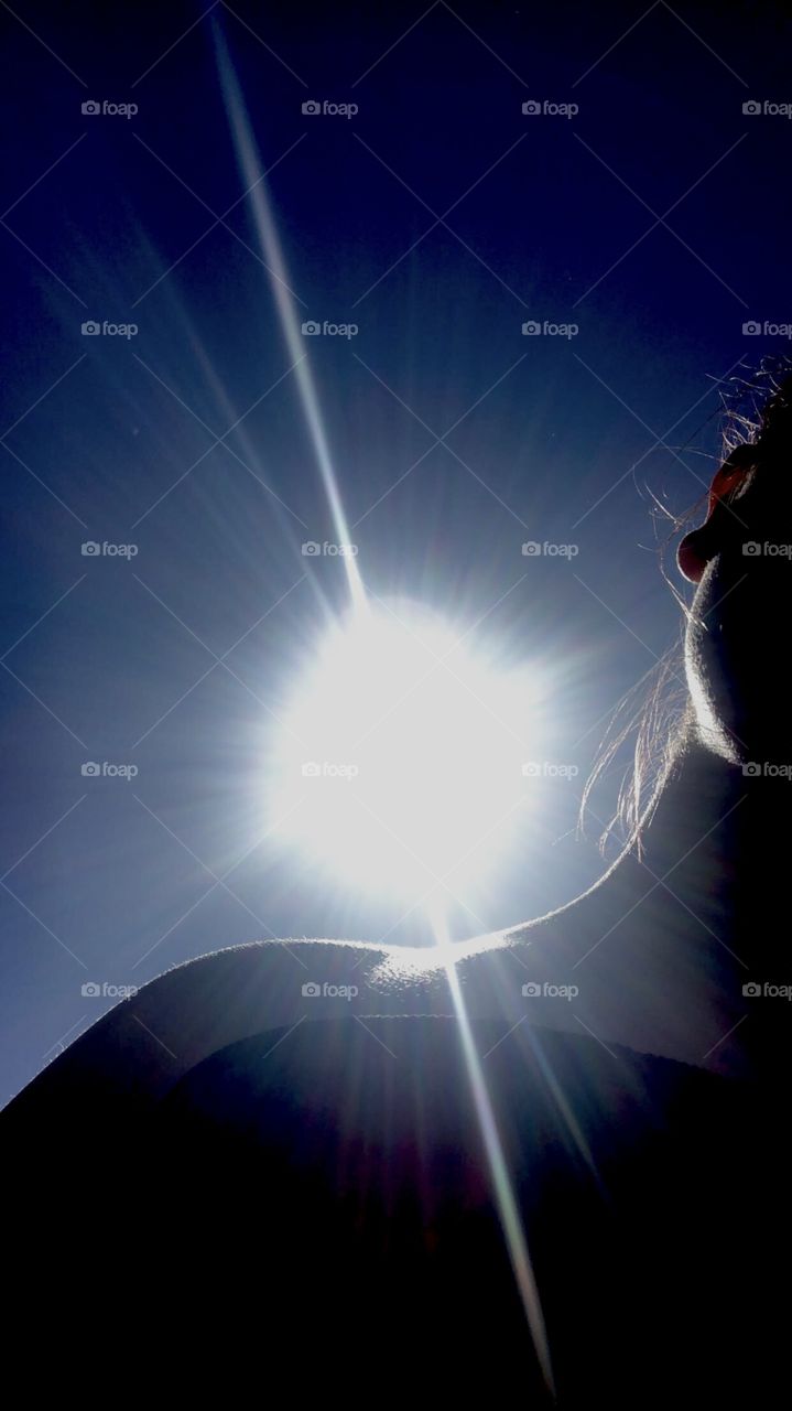 Keep the sun above your shoulders 