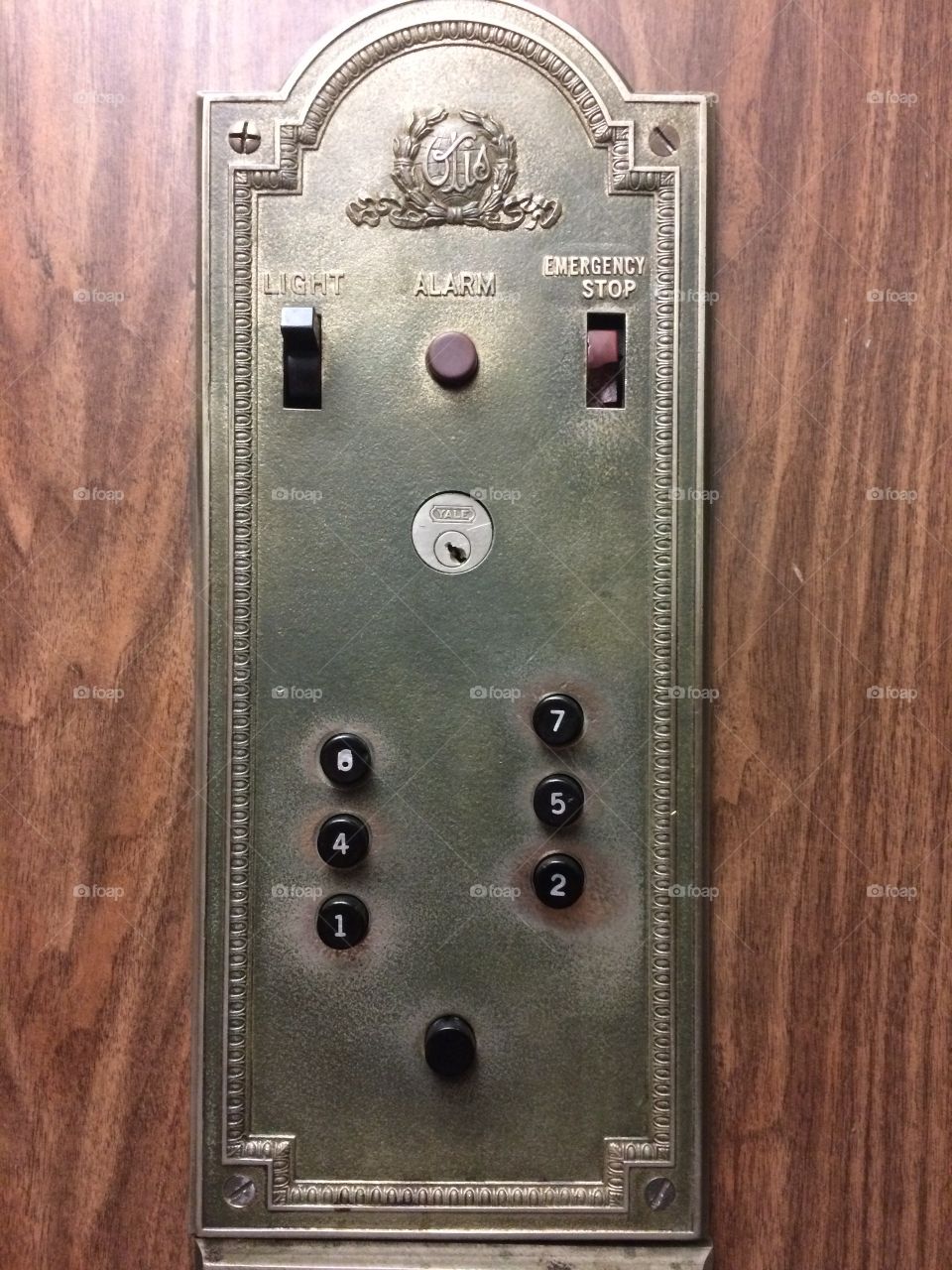 Old elevator panel , going up!