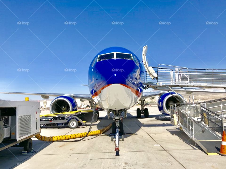 Front of an airplane 