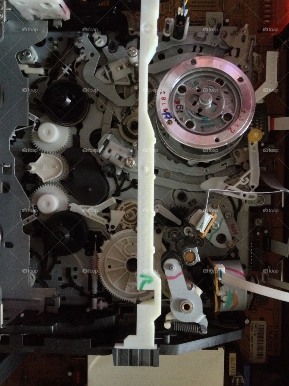 Inside Vintage Videorecorder.