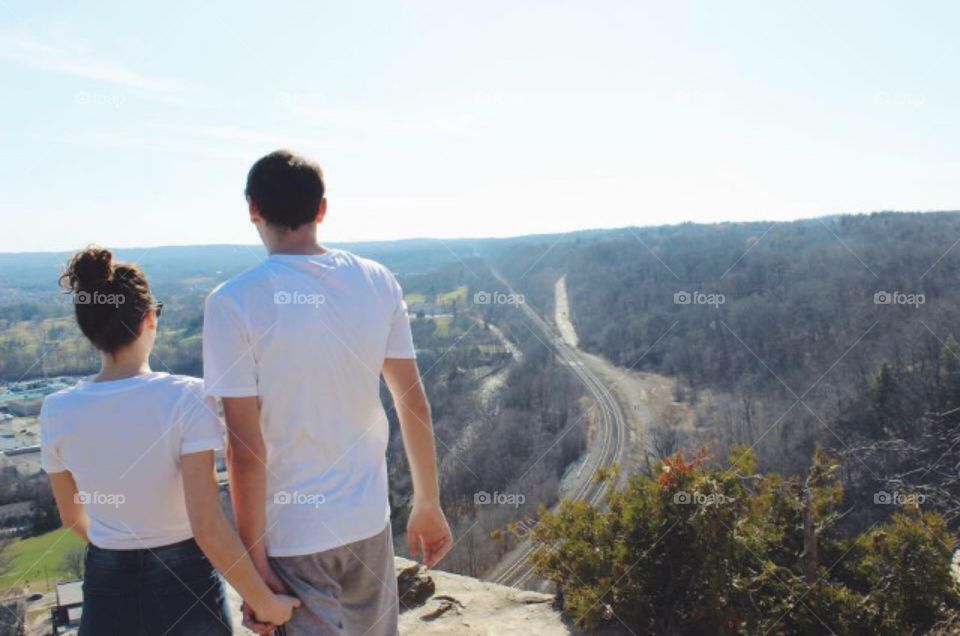 Couple looking at View 