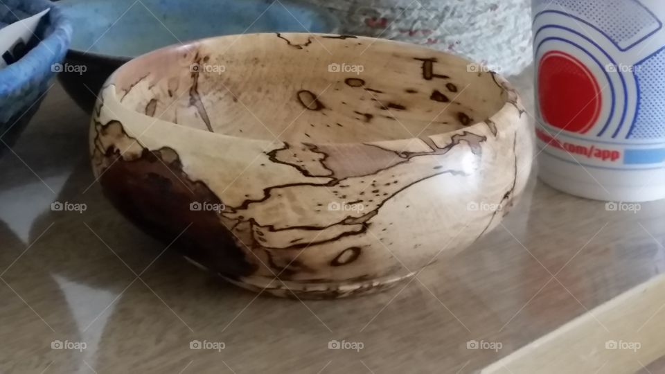 Spalted pecan bowl