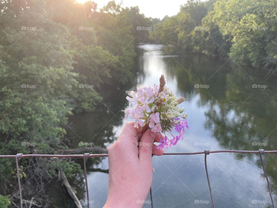 River view flowers