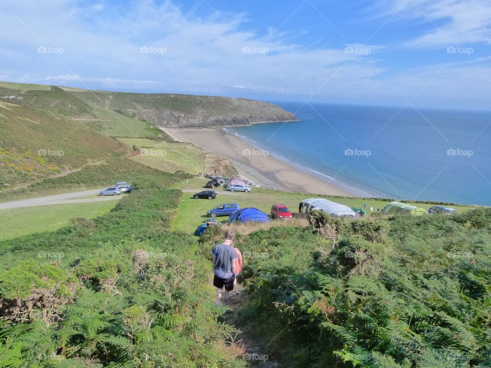 Coastal path to the beach