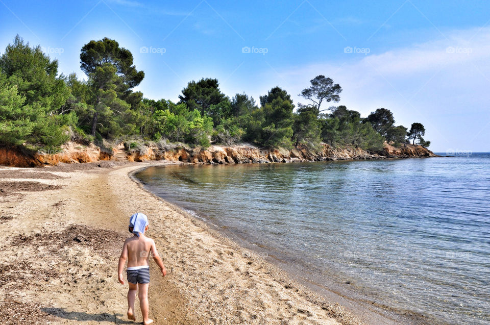 beach ocean alone summer by nivoa